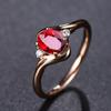 Brand New S925 Sterling Silver Pigeon Blood Ruby Ring, Adjustable, Luxurious Engagement Jewelry Gift