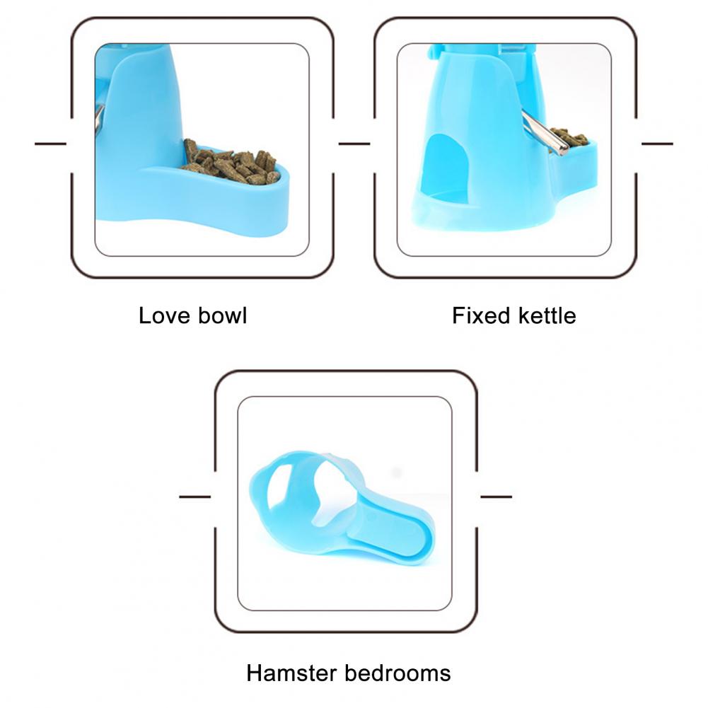 Hamster Water Bottle Stable Feeding Lightweight Automatic Feeding Device Food Container Pet Drinking Supplies