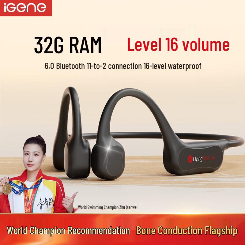 

iGene U6Pro Bone Conduction Sports MP3 Headphones