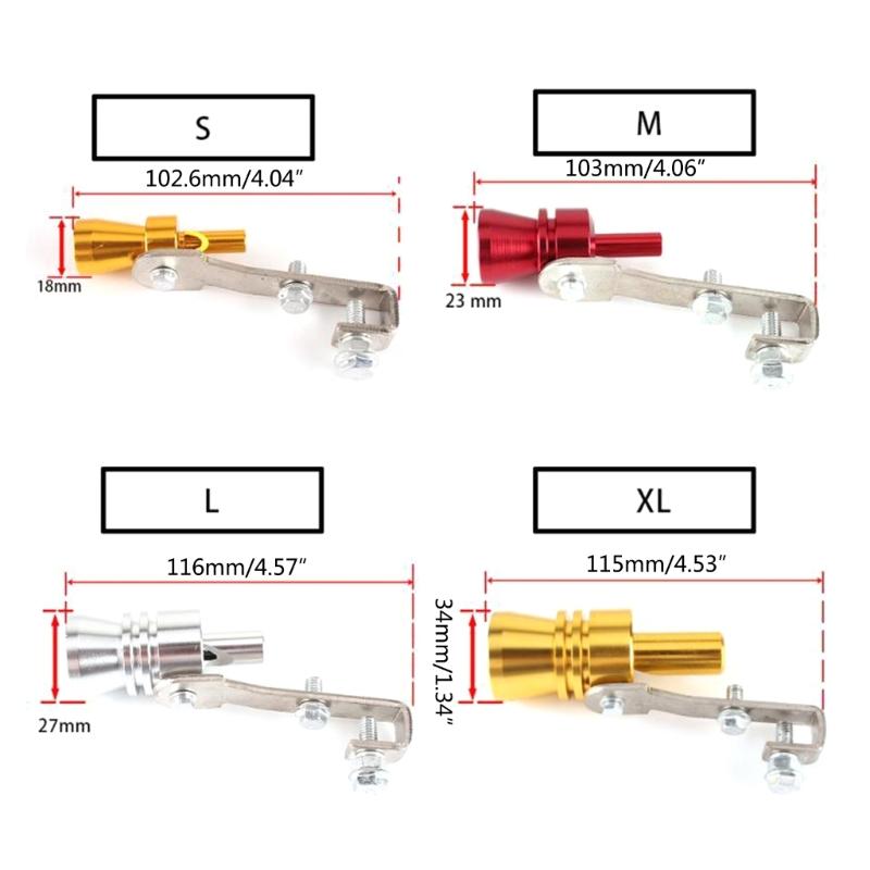 Vehicle Refit Device Exhaust Pipe Turbos Sound Whistle Car Turbmuffler Universal Sound Simulator Turbos Sound Whistle