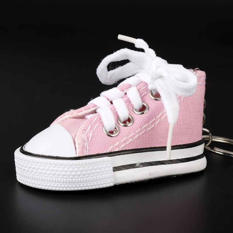Canvas Keychain Shoe Keyring With Metal Material For Daily Carry And Idea Gift