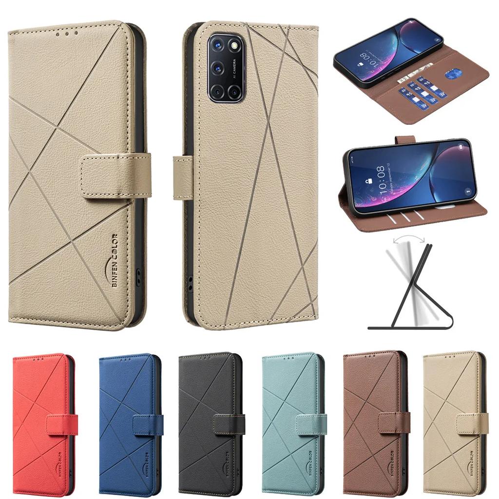 Wallet Card Slot Holder Magnetic Flip Leather Case For OPPO A72 A52 A92 A1 F23 F19 4G F19 Pro F19 Pro Plus A74 4G Funda