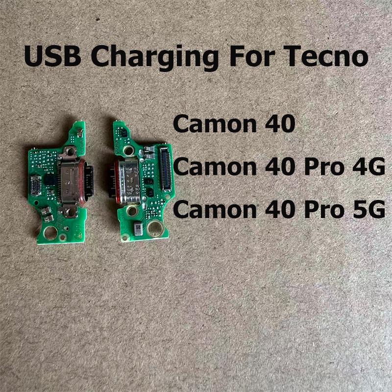 For Tecno Camon 40 Pro 4G 5G Fast USB Charging Dock Board Jack Plug Charger Port Connector Flex Cable CM5 CM6 CM7