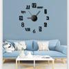 European Diy Creative Clock Simple Wall Clock Wall Punch-Free Living Room Home Bedroom Wall Sticker Silent Clock