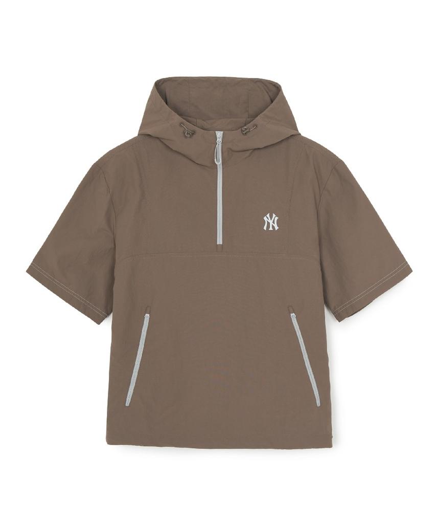 Mlb Gorpcore Short Sleeve Anorak Ny (L.Brown)