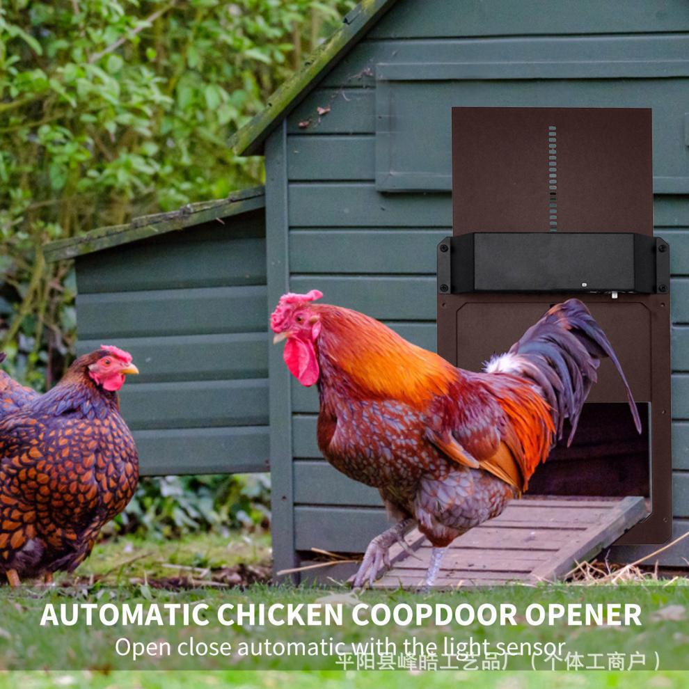 Autotic Chicen Cop Dor new second generation pet cage home automatic light-sensitive chicken coop door pet door