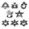 5Pcs Christmas Cookie Cutter Set Stainless Steel Christmas Themed Shape Cookie Mold Biscuit Cutters DIY Baking Tool Navidad Gift