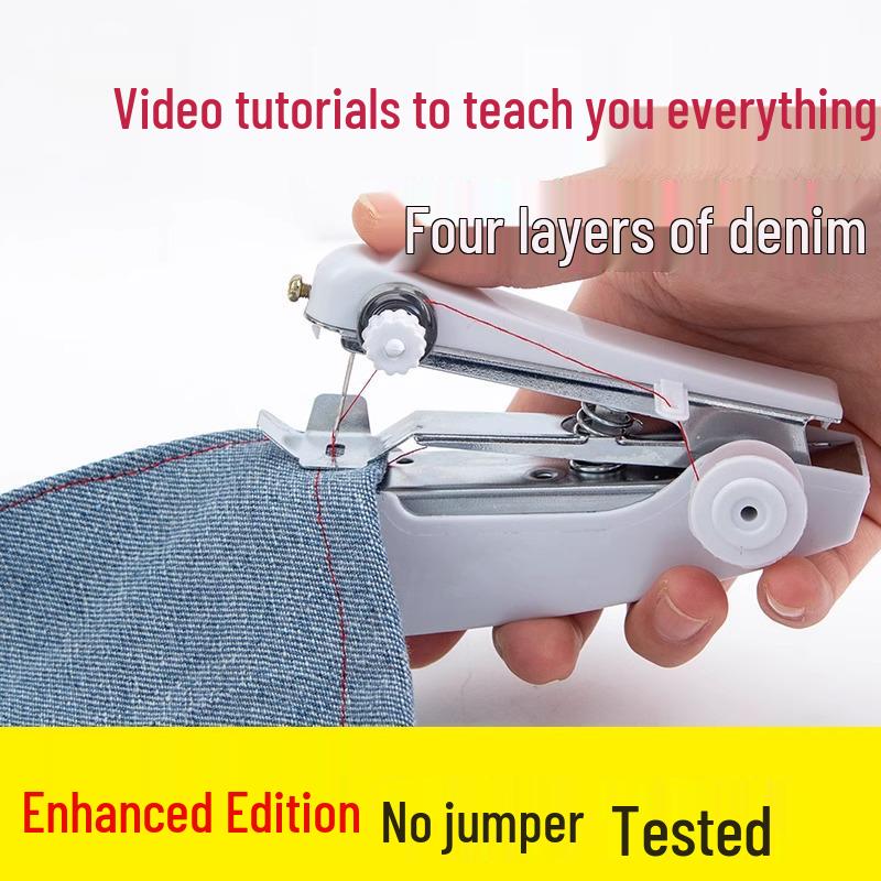 Portable Mini Handheld Sewing Machine for Easy Home Use - Compact Pocket-Sized Tailor Device