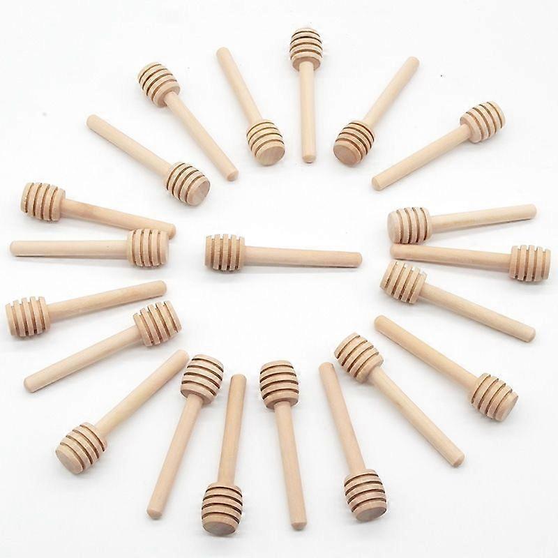 Honey Stick Solid Wood Stirring Stick Take Honey Stick Bee Stick Coffee Milk Tea Jam Wooden Stirring Stick (8CM)