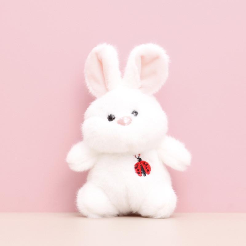 Ladybird Rabbit Elephant Bear Husky Plush Toy Keychain Stuffed Dolls Animal