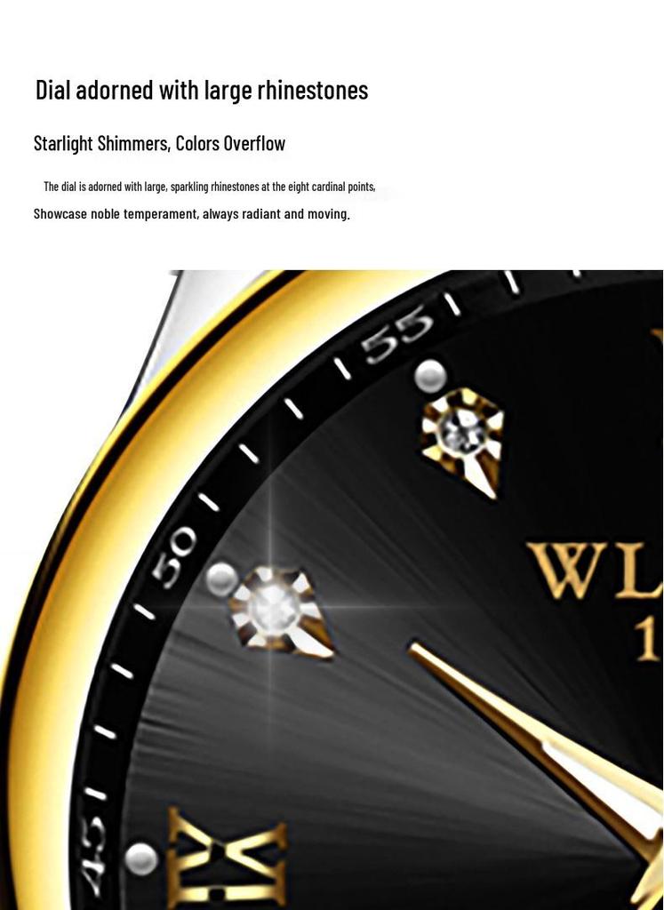 Wolis Men's Waterproof Quartz Stainless Steel Automatic Watch