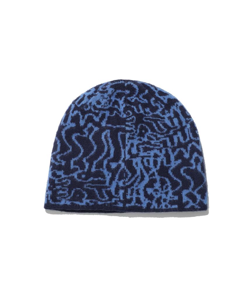 ISTKUNST Scribble Bty Beanie_Blue(Ik2Dfmab21A)