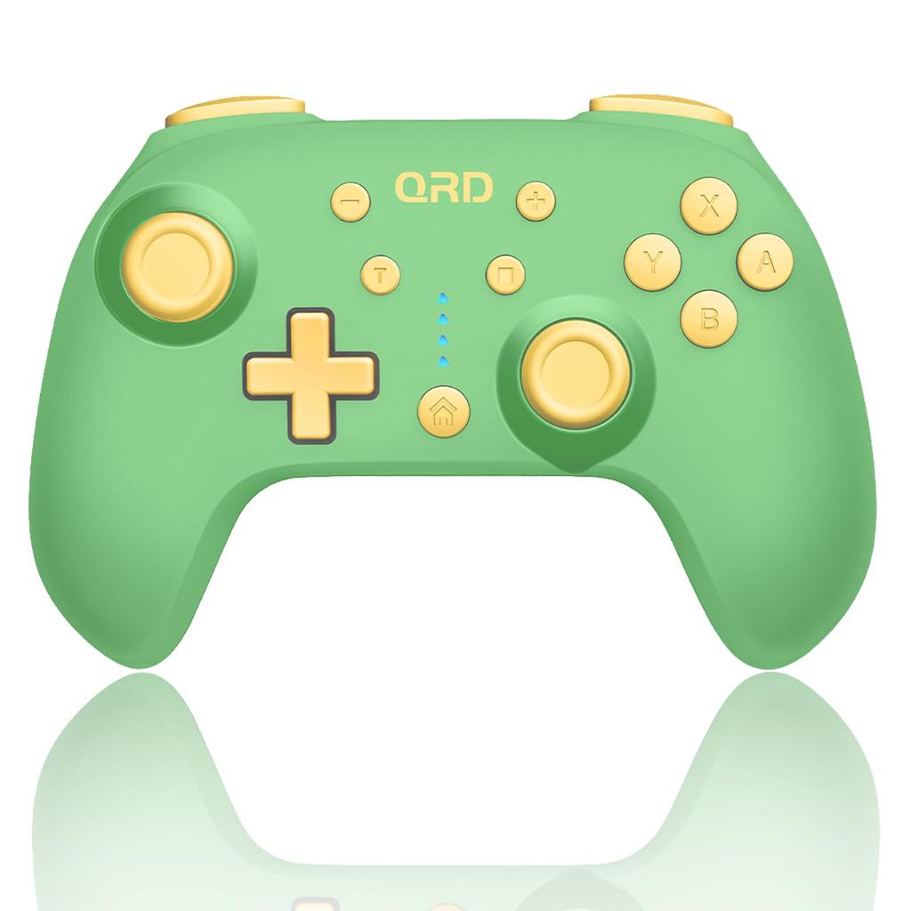 QRD Junior E5 Cute Mini Compatible with Green Gamepad, Pocket-Sized Controller, Switch/PC/Android/IOS,