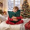 2PCS Soft Fluffy Christmas Pillow Cover Christmas Tree Throw Pillowcase Pillowslip  Home Sofa