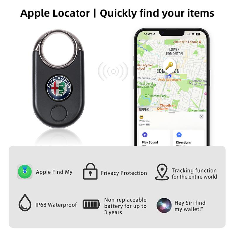 2026 Hot Alfa Romeo GPS Tracker For Phone Tracker Work with Google Find My Bluetooth Locator Finder Global Positioning Antilost
