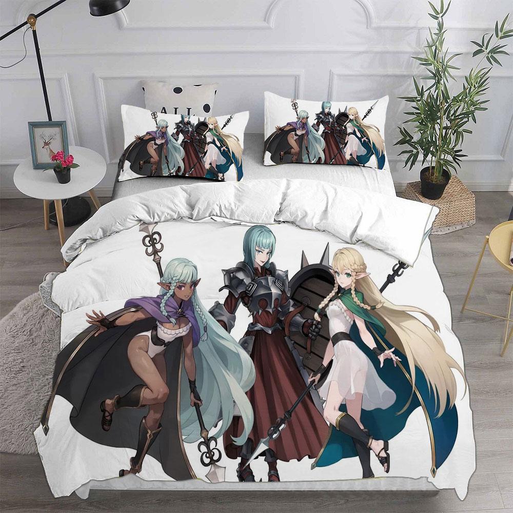 3D Printed Game Unicorn Overlord Bedding Sets Comforter Quilt Bed Cover Duvet Cover Pillow Case 2-3 Pieces Sets Kids Adult Size