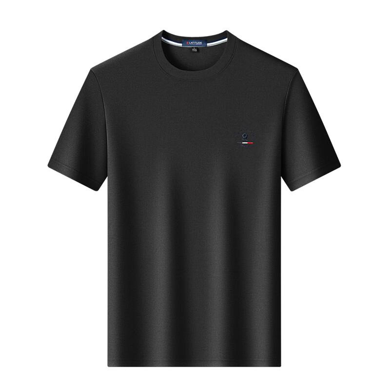 MONTAGUT Men's Soft Breathable Waffle Knit Round Neck Short Sleeve T-Shirt
