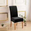 Elastic Velvet Soft Dining Chair Covers Washable Chair Slipcover Protector Thick Solid Color Chair Case Restaurant Kitchen 1PC