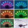 LED Luminous Lace Rose Folding Dance Fan - Chinese Style Wedding Accessory
