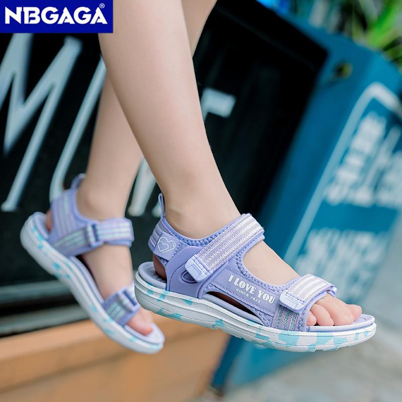 2025 Spring Summer New Sandals Breathable Children's Girls Anti Slip Open Toe Sandals Outdoor Beach Shoes
