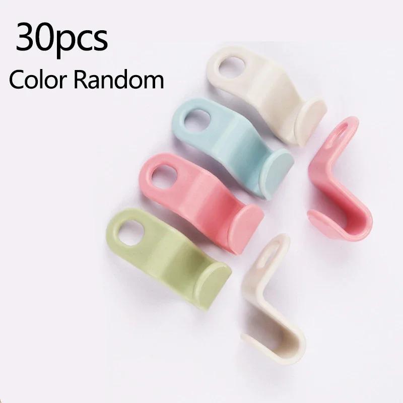 10/20/30pcs- Wardrobe Hanger Hooks Multifunction Cascading Plastic Bedroom Wardrobe Storage Space Saving Coat Hook
