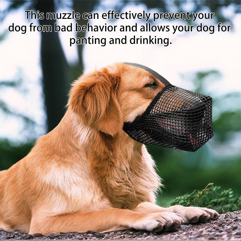 Muzzle Mask Lick Proof And Proof Breathable Drinking Water Adjustable Pet Muzzle Muzzle Pet Muzzle