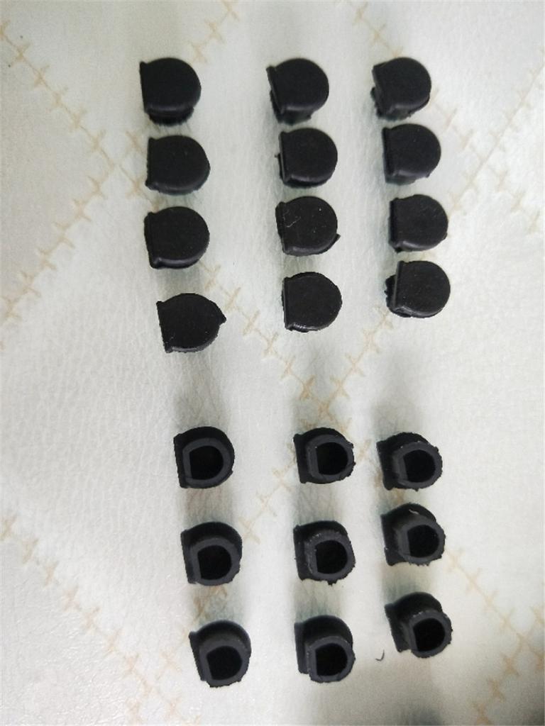 Small D-Rubber Seal Strip End Cap Plug