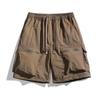 Men's Quick-Dry Nylon Casual Shorts with Multi-Pockets - Hong Kong Style