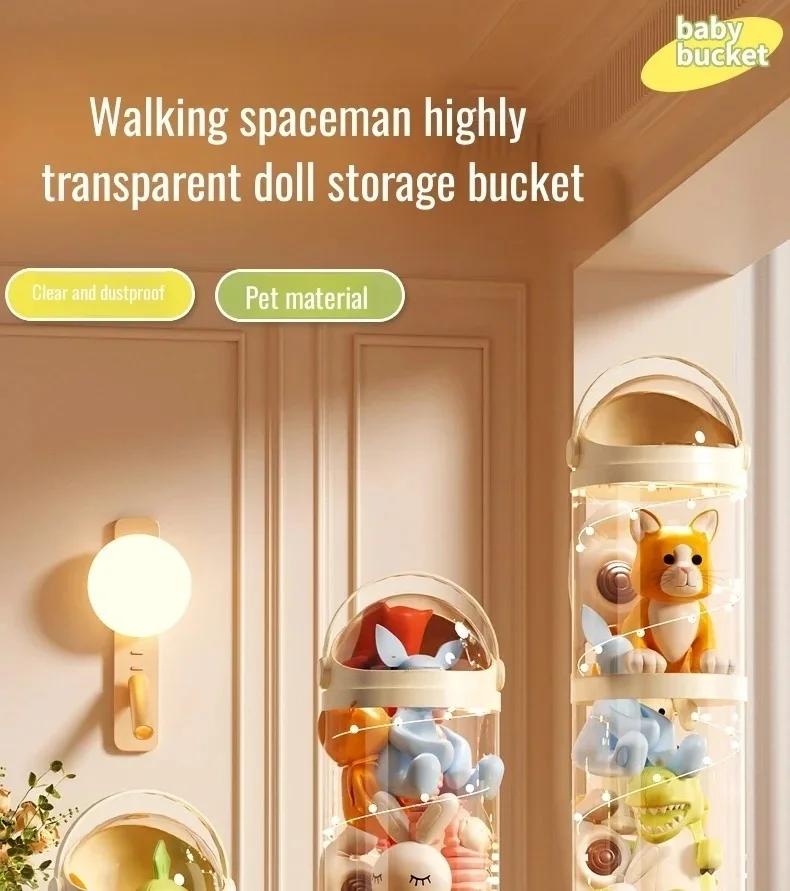 Clear Plastic Toy Storage & Display Box with Lid - Versatile Organizer for Kids' Toys, Collectibles, and Home Decor Display