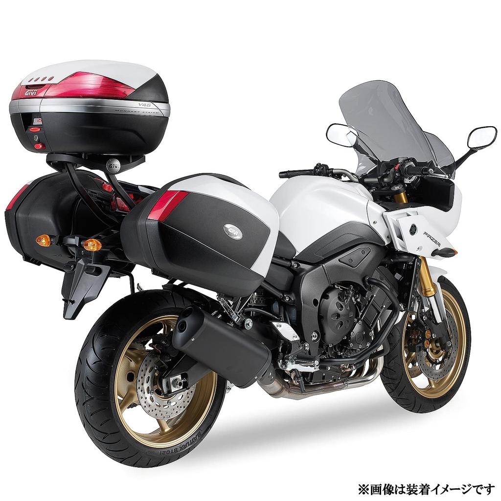 GIVI Motorcycle Top Case for Fazer 8 and FZ8 Part Number 74369 Fitting, Monokey/Monolock Compatible, (2010-2015) (2010-2015), 366FZ,