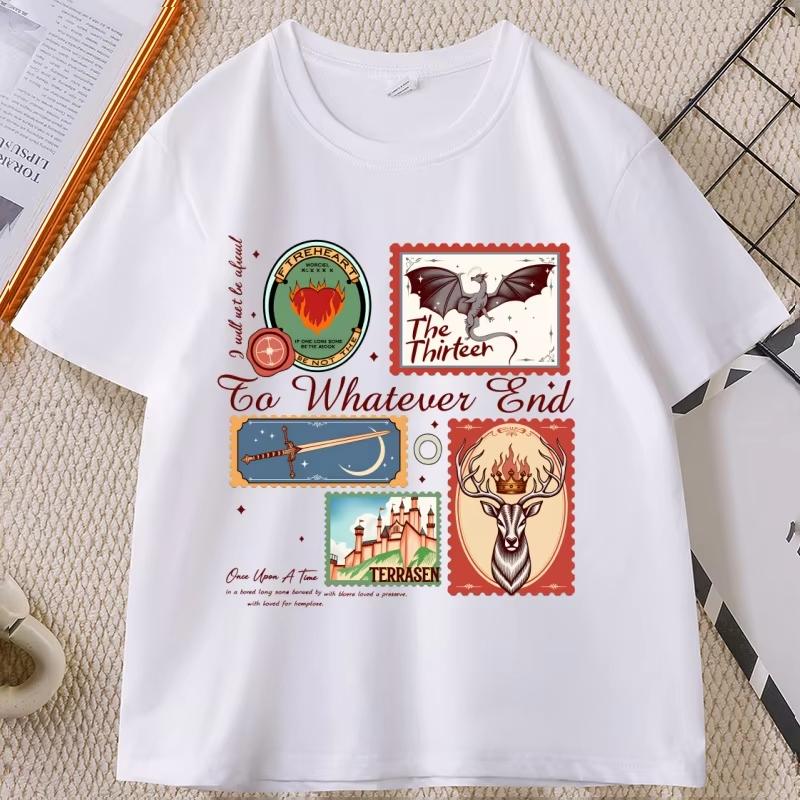 Throne of Glass T Shirt Vintage Terrasen The Thirteen Women T-Shirt Fantastic Reader Tee Fantasy Book Lover Clothes Unisex Tops