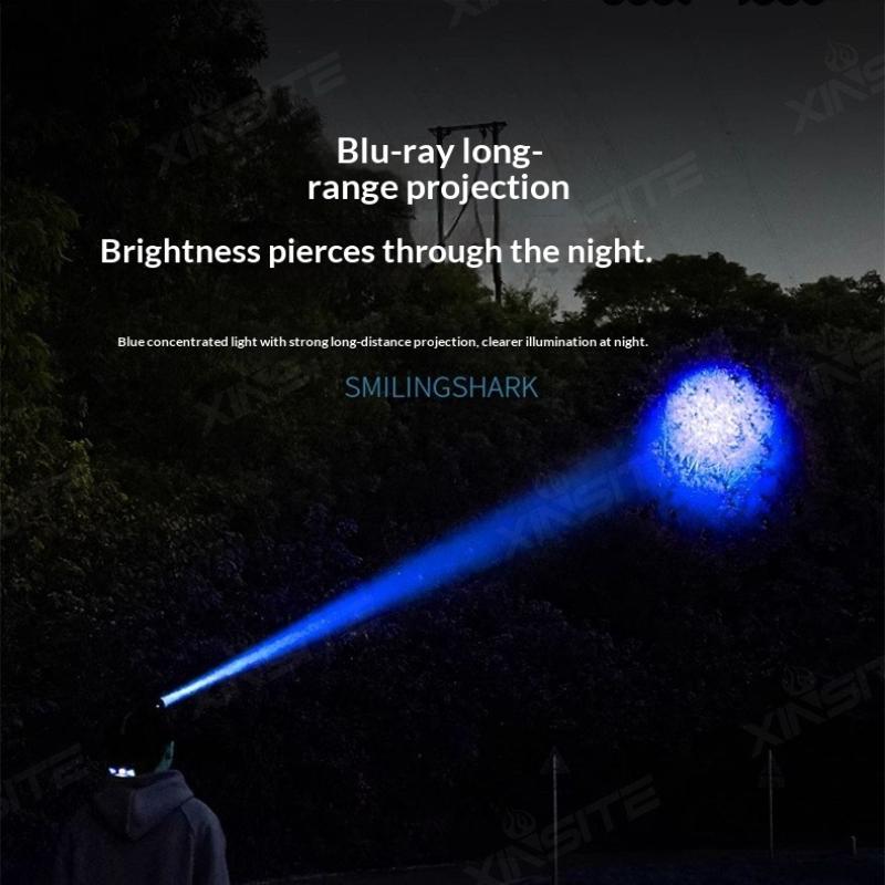 Far LED Super Luminos cu Senzor Far Reîncărcabil prin USB Far LED Frontal Cu Baterie Încorporată Lanternă pentru Camping Pescuit