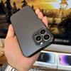 Matte Electroplated Phone Case IPhone 17 Pro Max 16 15 With Built-in Camera Lens Protector Drop Protection