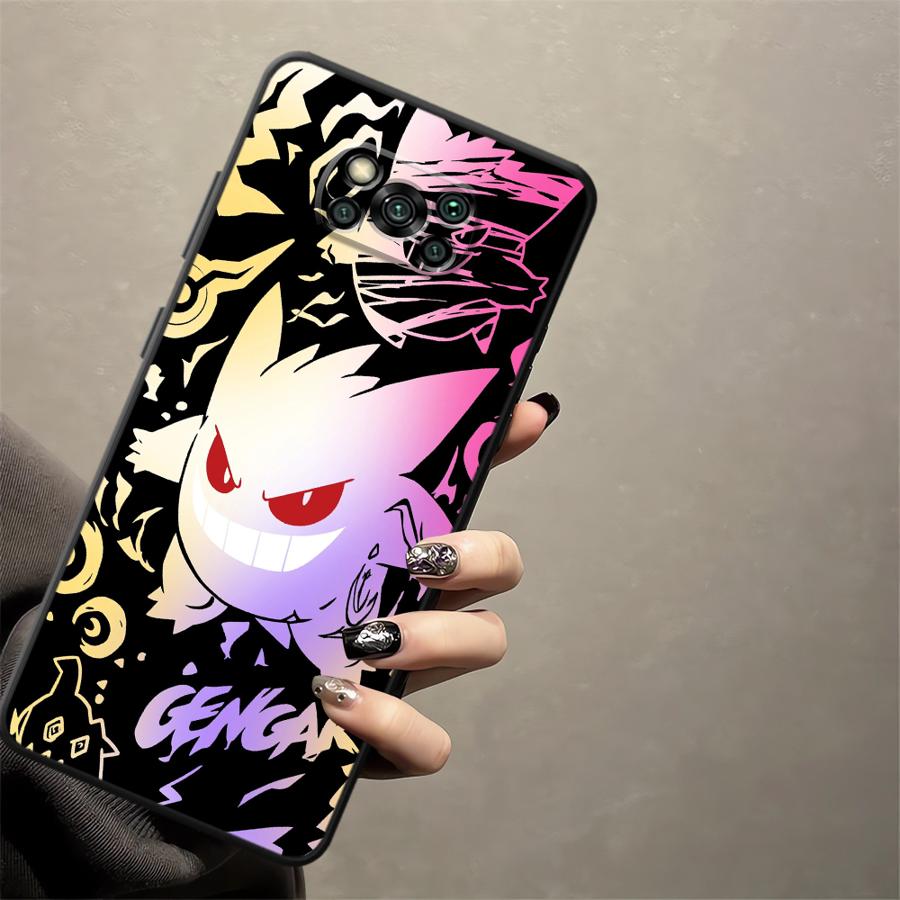 Case for Xiaomi Poco F8 M5 F1 C71 C75 X3 X4 X5 X7 Pro C50 F3 M3 M4 M7 Pro C61 Funda Phone Cover Cool Gengar Pokemon