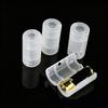 2A To C Battery Adapter Pack of 5, Translucent Cell Adapter Holder Converter Sleeves for Radios, Toy, Household Devices Backup Battery