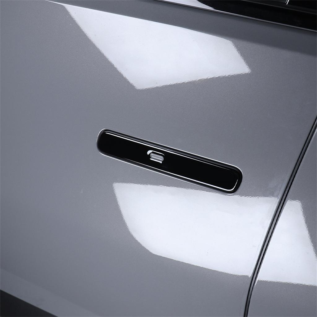 For Kia EV3 2024 2025 2026 Car Tuning Carbon Fiber Exterior Door Handle Decoration Cover Trim Exterior Accessories