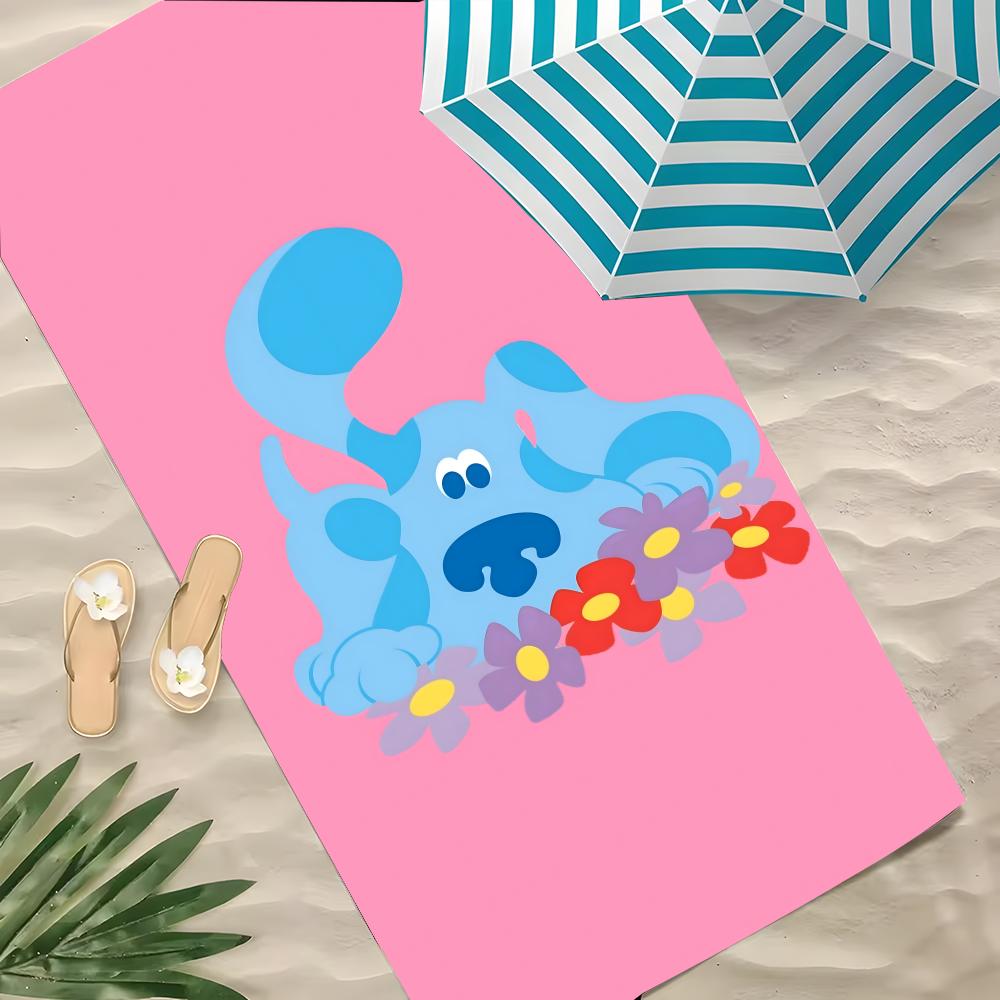 B-Blau's Spuren & Du! Handtuch Polyester Strandhandtuch Schnelltrocknend Sandfrei Badetuch für Sommer Pool Reise Urlaub