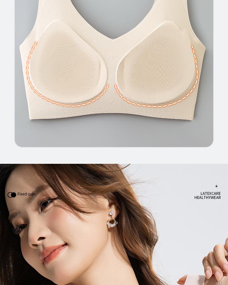 Damen Push-Up Nahtloser Sport-BH - Anti-Hängend, Seitenstütze, Stoßfest, Schönes Rückendesign