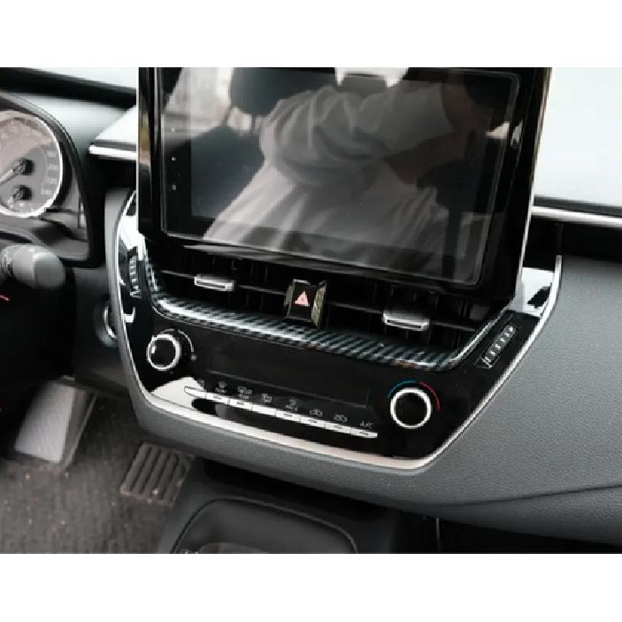 For Toyota Corolla - Dashboard Center Air Vent Cover Trim Carbon Fiber