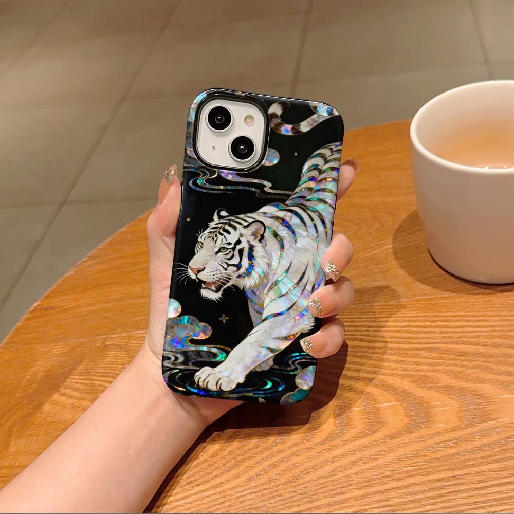 

Stylish Tiger Dragon Marble Texture Printed 2 in 1 TPU+PC Phone Case for Samsung Galaxy S26 S25 Ultra S24+ S24 S23 Plus Cover Galaxy S26 Ultra