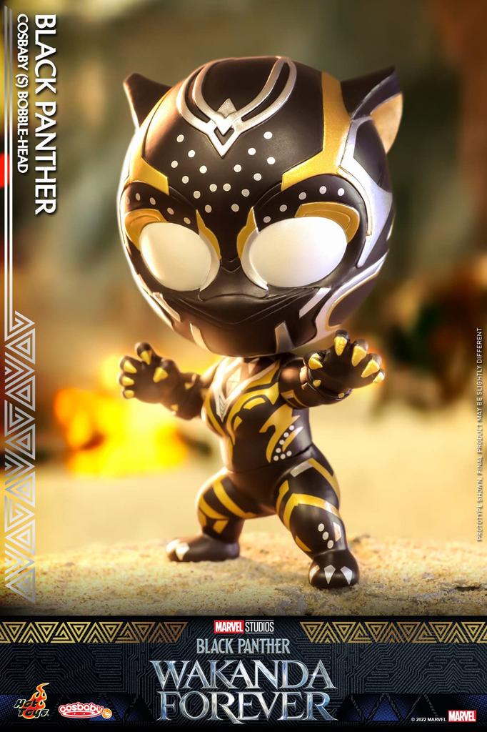 Cosbaby Black Panther/Wakanda Forever Black Panther Size S Non-scale Figure, Approximately 11 Cm Tall, COSB994