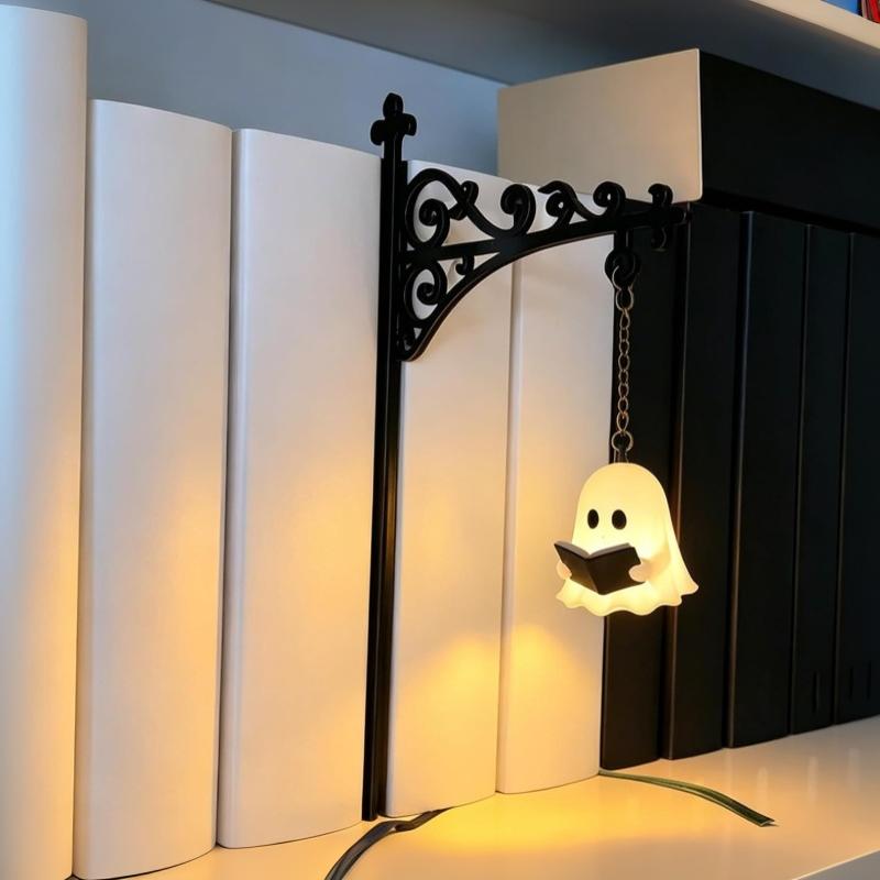 Vintage Bookshelf LED Lamp 1 PCS Library Lantern Style Warm Nightlight for Office Living Room Ornament