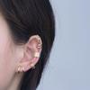 Hollow For Women Gift C-Shape Girl Leaves Ear Cuff Korean Style Earrings Earring Set Ear Bone Clips
