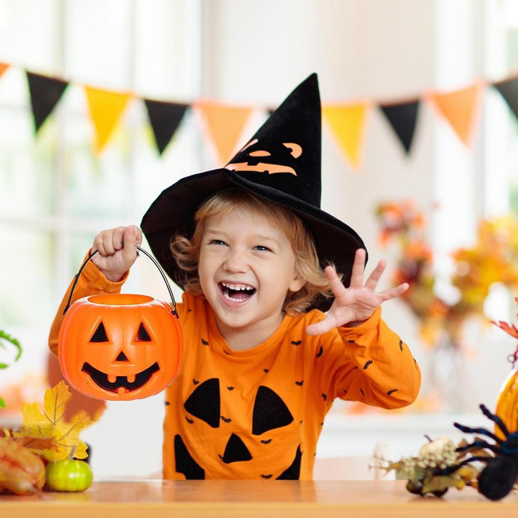 Halloween Buckets 6 Pieces Halloween Trick Or Treat Candy Cauldron Holder Home Decor For Birthday Party Neighborhood Outdoor