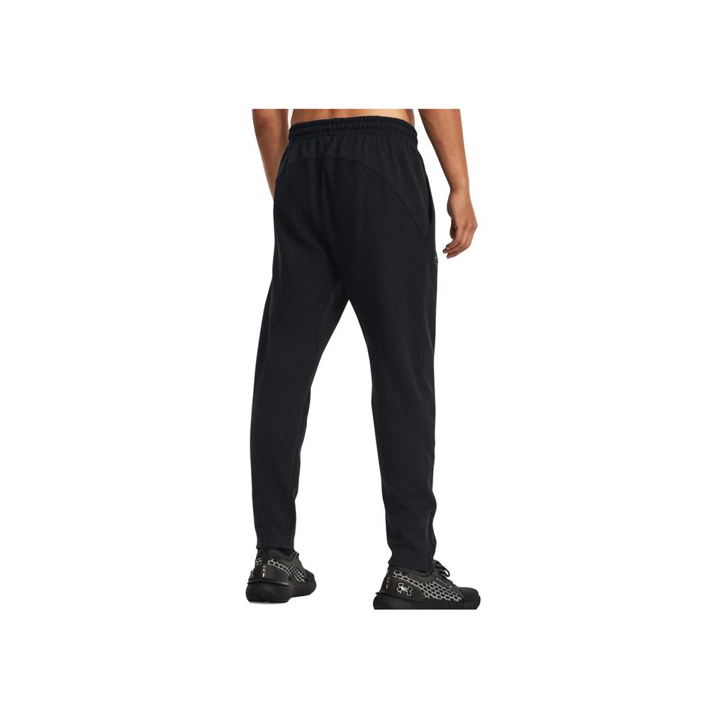 Under Armour Ottoman Solid Fleece Tapered Trainingsstrickhose Herren Unterteile Schwarz 1379692-001