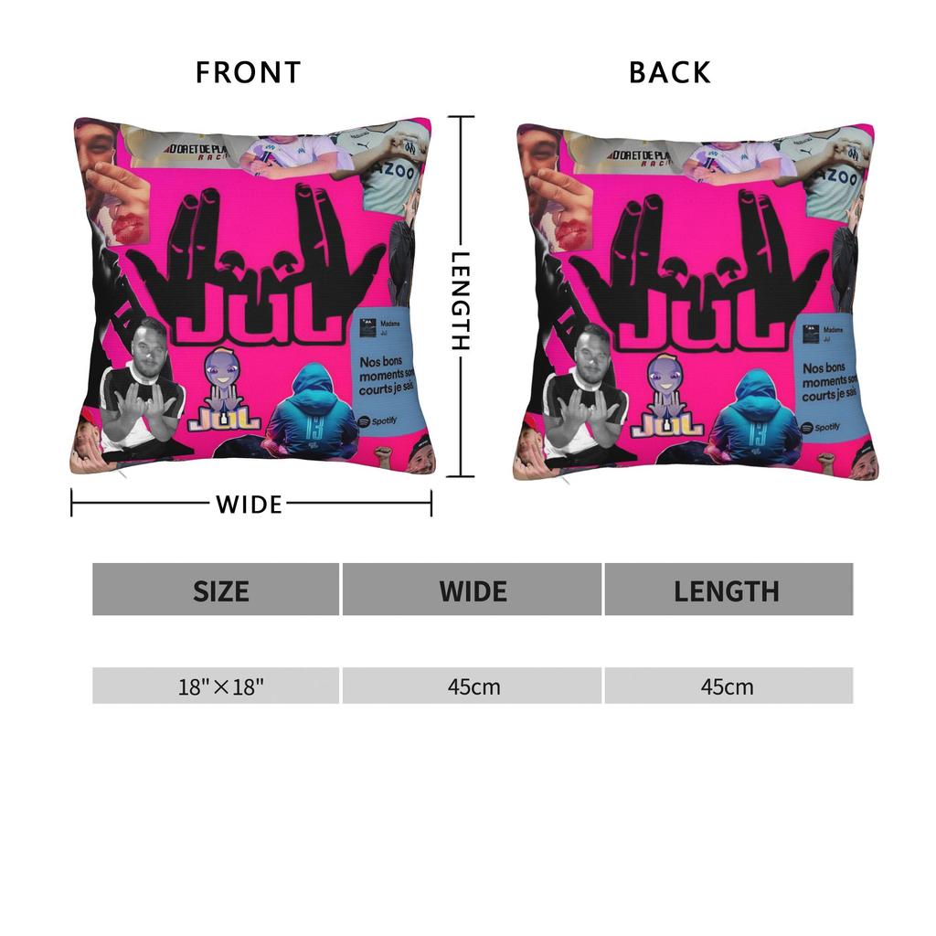 Rapper Music JUL  Pillow Cover  Kawaii Pillow Case For Sofa Couch Bed Living Room Custom Pillowcases Gift