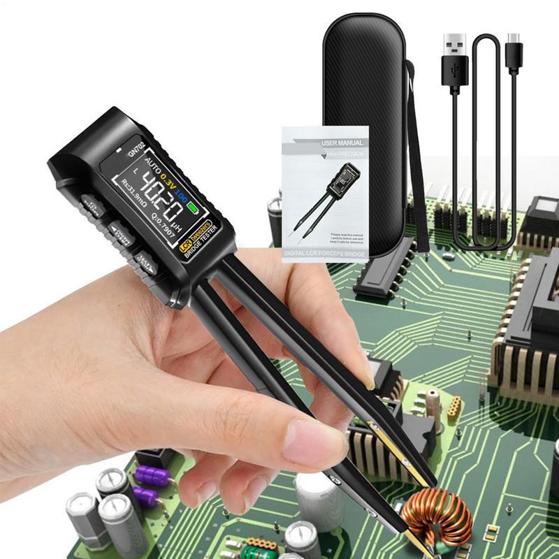

Digital Meter Tweezer Auto Meter Tester SMD Meter Tweezer High Accuracy Component Analyzer With Display Component Recognition france