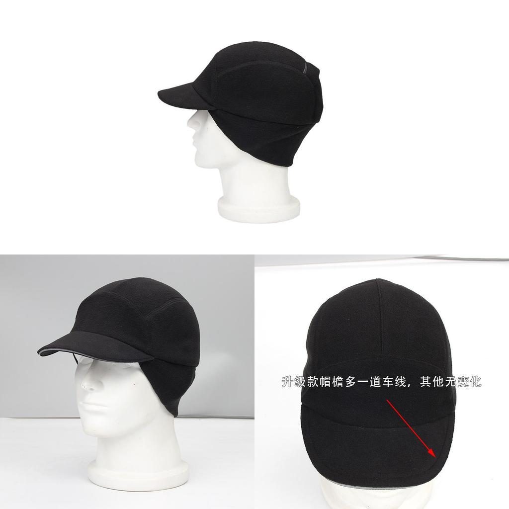 Fleece Baseball Cap With Reflective Features For Running And Winter Men Women