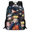 NARUTO Cartoon Anime Kids Backpack,With Adjustable Shoulder Strap & Front Pocket,Lightweight & Durable,for Boys & Girls Age 5-11