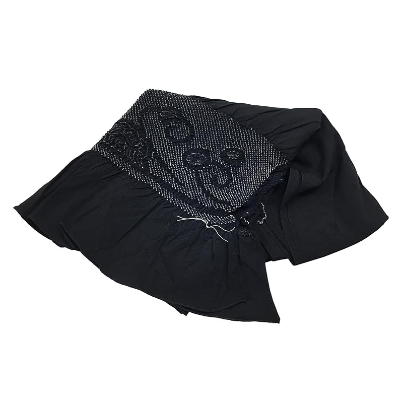 

[tokusaya Inc. since 1848] waistband Dan Heiji black background aperture Wave pattern nylon 100% men s band Yukata etc. Perfect for casual kimono